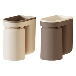 Homevanesse 現代牙刷杯架組, 米色 + 棕色, 1套