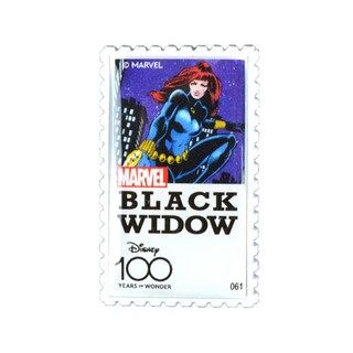 漫威 迪士尼 100週年 漫威 郵票徽章 黑寡婦