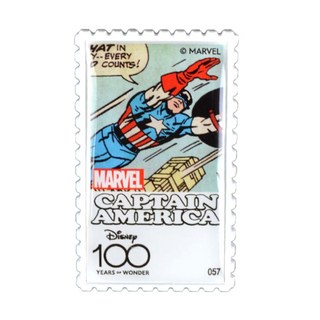 漫威 迪士尼 100週年 郵票徽章 美國隊長
