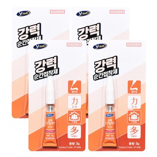 V-tech 強力瞬間接著劑 凝膠型 3g, 4個