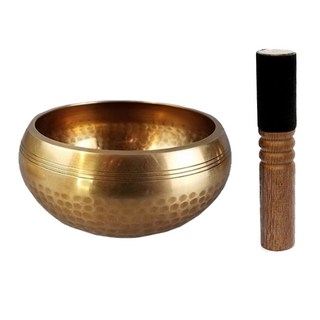 Topia 頌缽 冥想 西藏鐘 療癒樂器 缽+皮革棒組, 單一商品, 1個