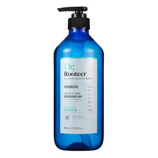 DrRooteer 咖啡因清涼頭皮深層清潔薄荷洗髮精, 800ml, 1瓶