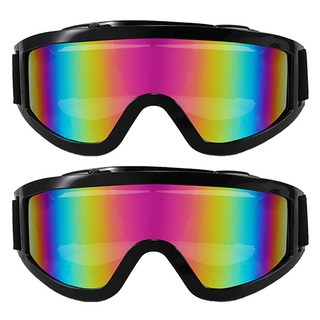 헬씨닷 簡約鬆緊帶運動滑雪護目鏡 2入, 黑色, 2個