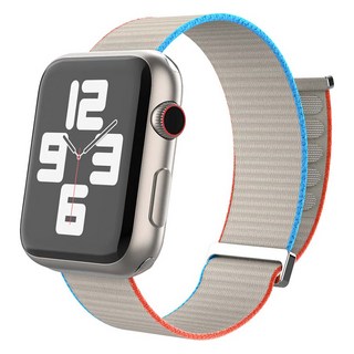 適用Apple Watch 運動型錶環 扣環式錶帶 38 / 40 / 41 mm, BSR14 牛奶白, 1個