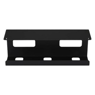 멀티탭 공유기 선반 전선정리 거치대 대, 1개, 블랙