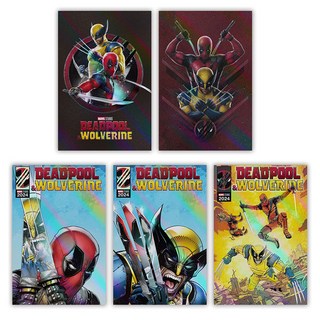 漫威 死侍與金鋼狼 全息明信片 5張組, MARVEL, 新藝術