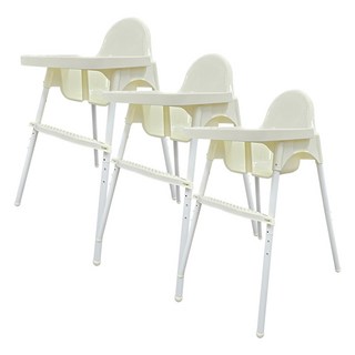 커들 높이조절 트레이 유아식탁의자 3p, 혼합색상