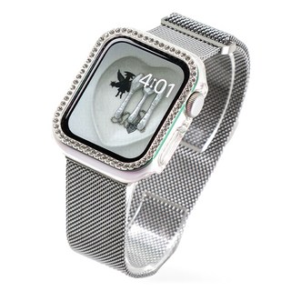 NUART Apple Watch 相容邊框環立方保護殼, 透明雷射, 1個