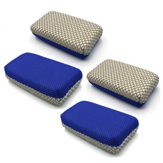 드라이뷰 차량용 벌레 제거 패드, 파란색+회색, 4개