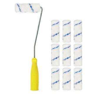 월드크린 페인트 롤러대 + 리필 10개, 1세트