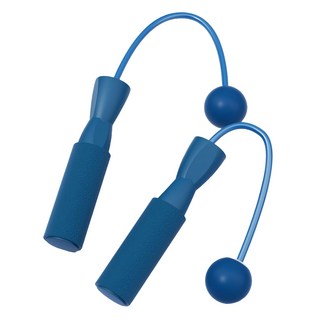 MAKEMINE 超輕量 2合1 有線無線兩用跳繩 有線無線通用版, 1個, 藍色