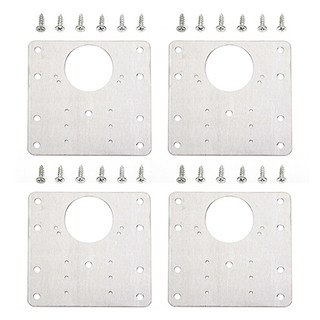 지오비즈 경첩보강판 나사 풀세트 스텐 사각 4p, 1세트