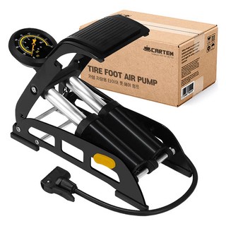 CARTEM 車用輪胎腳踏式打氣筒, 1個, 混色