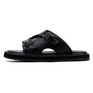 Frito 雙扣帶拖鞋, 260, 黑色