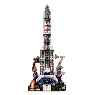 太空積木製作DIY套組 破曉火箭, 混合顏色, 1個