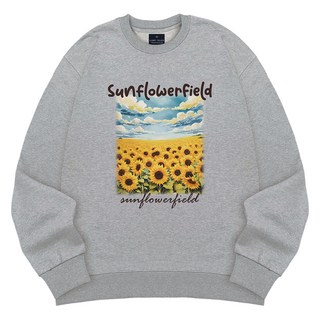 L.LAMO 向日葵田寬鬆版大學T