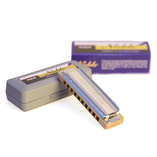 DABell Diatonic Noble 口琴 C調, 1個, 鍍鉻(蓋板), 象牙色(琴身), 灰色(琴盒), 藍色(封套), NO.1102
