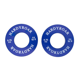 HARDYROAR 優質輕量槓鈴盤 2p, 藍色, 1套, 0.75kg