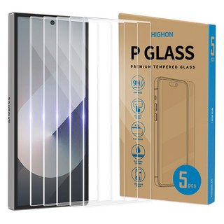 하이온 P글라스 강화유리 보호필름 세트 투명, 1세트