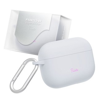 슈퍼디비전 팔레트 에어팟 하드 케이스 + 카라비너 세트, 시멘트 코스모스, 에어팟 프로2