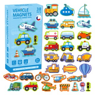 樹葉磁性益智玩具運輸車 P-03, 30件, 1套