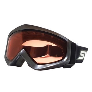 SWANS 滑雪護目鏡 白色 成人款 可與眼鏡並用 日夜兩用 雙層鏡片 GUEST-DH, 深銀色