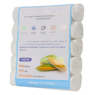 리온하임 비닐봉투 옥수수전분 음식물쓰레기 비닐 롤타입 배변 봉투 L 50 x 60 cm 100p, 화이트, 1개