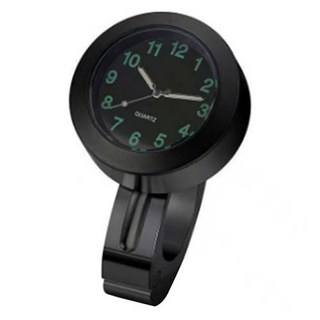 자전거 오토바이 핸들바 시계 블랙, 1개