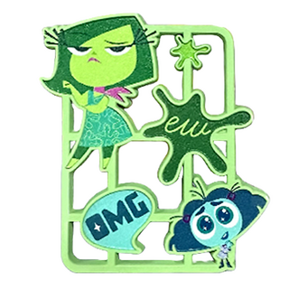 迪士尼皮克斯 腦筋急轉彎2 DIY 徽章 厭厭 & 阿慕, 1個, 1入