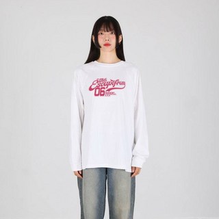 Escapefrom 透氣粉紅色 ESCF 典藏印花長袖, 白色