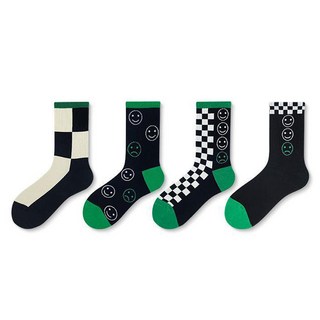 핫데이썸 두꺼운 골프 양말 4종 세트, 혼합색상, 1세트