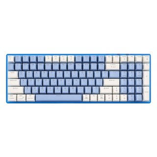 지클릭커 무선 블루투스 기계식 키보드, 밀키블루, SPK100, 저소음 적축