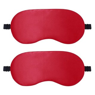 라붐 경량 심플 밀착 암막 아이마스크 수면안대 레드, 2개, 1개입