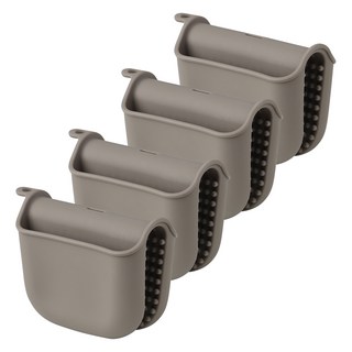 이와이엔스토리 두툼한 실리콘 내열 손잡이, 그레이, 4개