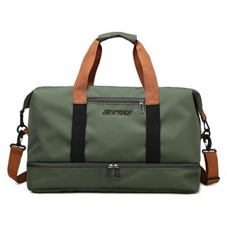 WITHWALE 旅行健身運動行李袋, 1個, 卡其色