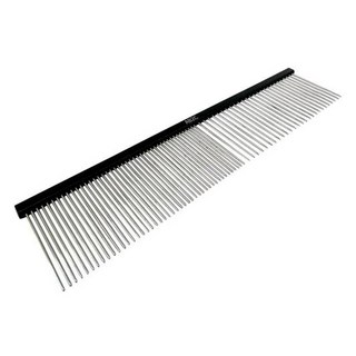 반려동물 AB2C 전문가용 듀얼 콤 브러쉬 빗 알루미늄합금 28g, 1개, 블랙