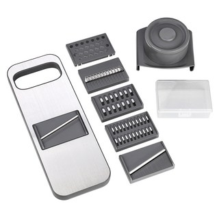 Vilivin 不鏽鋼多功能刨絲器 6件套, 28.2 x 10.2cm, 1組, 混合顏色