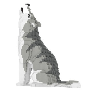 JEKCA 狼 野生動物 積木, 1個, 混合顏色