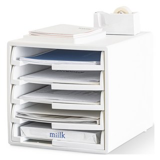 Changsin Living 昌信生活 FRANCO 開放式辦公桌文件櫃, 5層, 白色