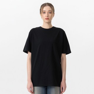 Escapefrom ESCF 經典Oversize透氣短袖T恤, 黑色