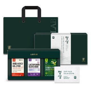 LAB ON LAB 保健錠禮盒 3款組+購物袋, 1組