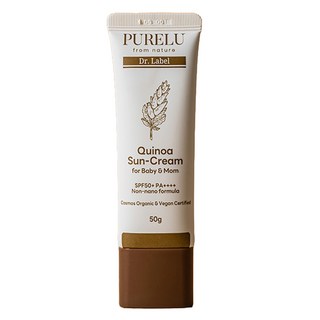 purelu 嬰幼兒用 Dr. Label 藜麥防曬霜 SPF50+ PA++++, 50g, 1個