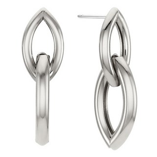 OST 女士迷人雙環時尚耳環 OTE122115N