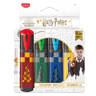 Maped 哈利波特螢光筆4色套組, 1套, 黃色, 紅色, 藍色, 綠色