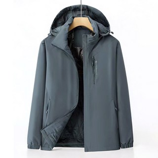 男款無縫壓膠換季輕量連帽保暖外套 YXR707