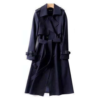 Goodif 女士氣質雙排扣綁帶風衣