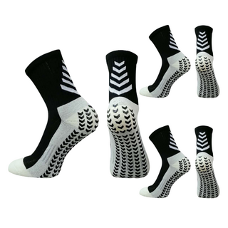 HnEx 短筒防滑運動襪, 黑色, 1套