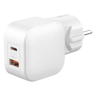 GB&CO 45W 2埠 PPS Type-C 高通3.0 USB A 手機 筆記型電腦 超高速 PD 充電器, 1個, 白色