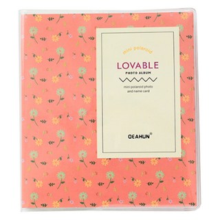 Daysoy 可愛圖案迷你相簿 小卡款, 04 粉紅花朵, 64張