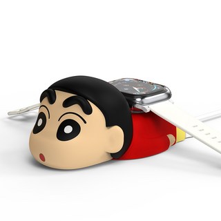 pokamori 蠟筆小新矽膠智慧手錶充電座, 1個, 蠟筆小新